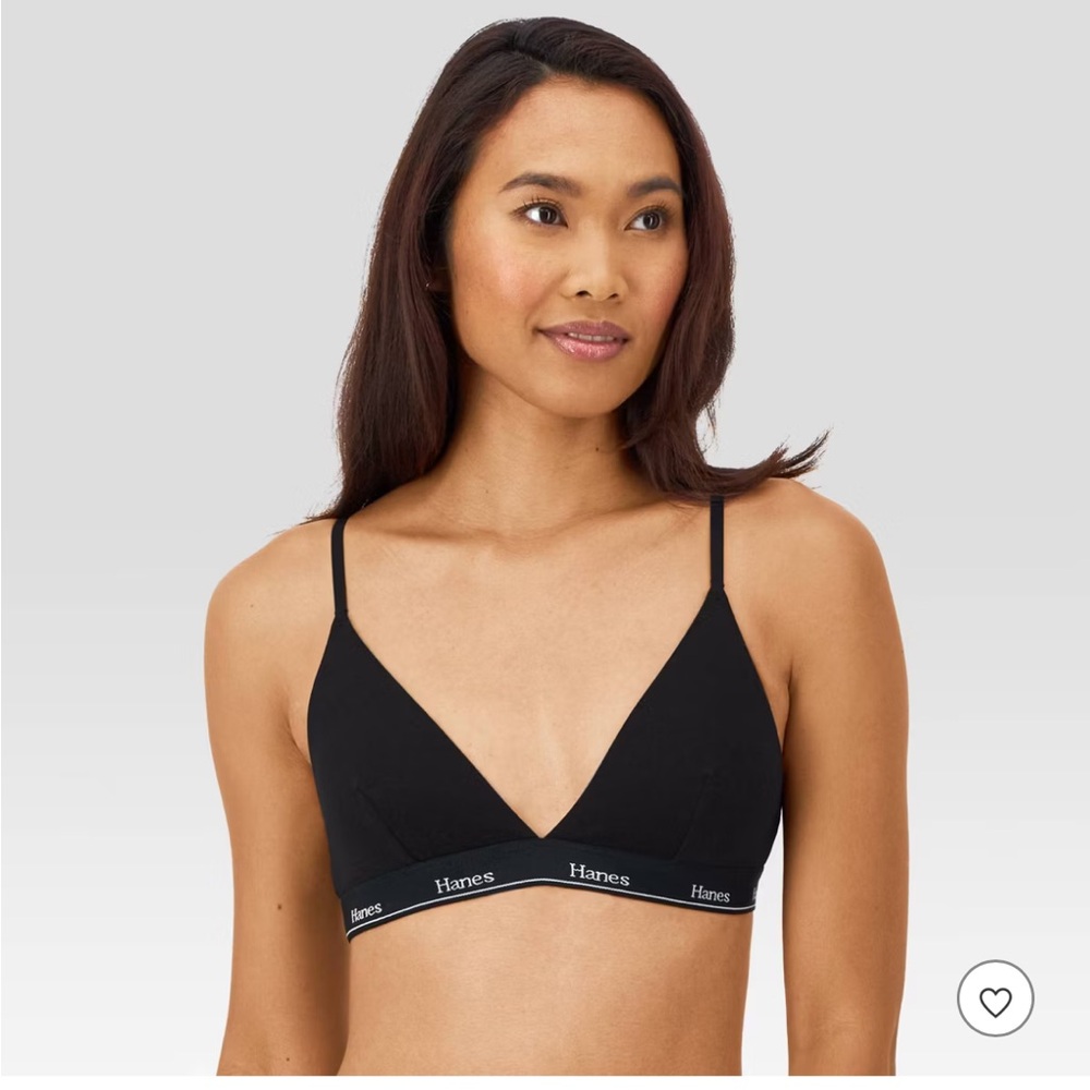 Hanes Cotton Stretch Triangle Bralette (2)